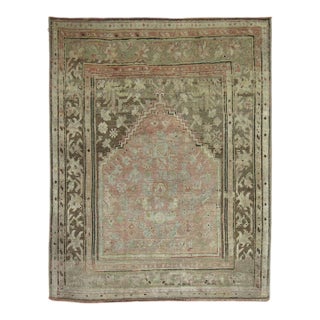 Antique Turkish Oushak Prayer Rug no. 30963 For Sale