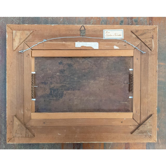 19th Century Grand Tour Old Master Landscape Oil on Copper Painting of Cows and Sheep With Shepherd For Sale - Image 15 of 18