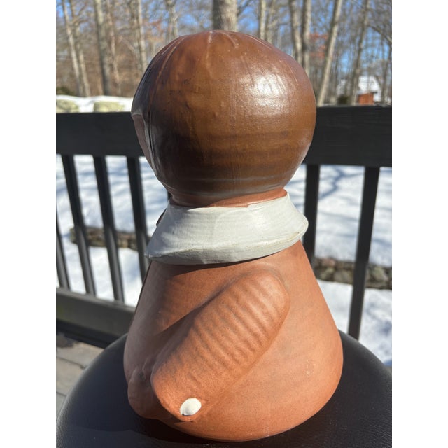 Rare Vintage MCM Stoneware Designs West Young Girl Cookie Jar California Art Pottery Movement For Sale - Image 4 of 8