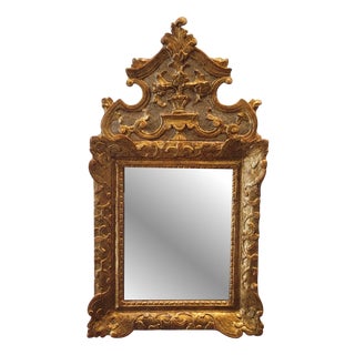 19th Century Regency Mirror in Carved Wood, France For Sale