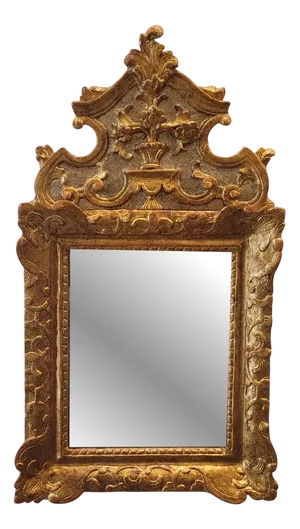 19th Century Regency Mirror in Carved Wood, France