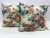 Textile Pair of 22" Square Pillows With Floral Pattern With Pink & White Flowers - Made in Uk For Sale - Image 7 of 7