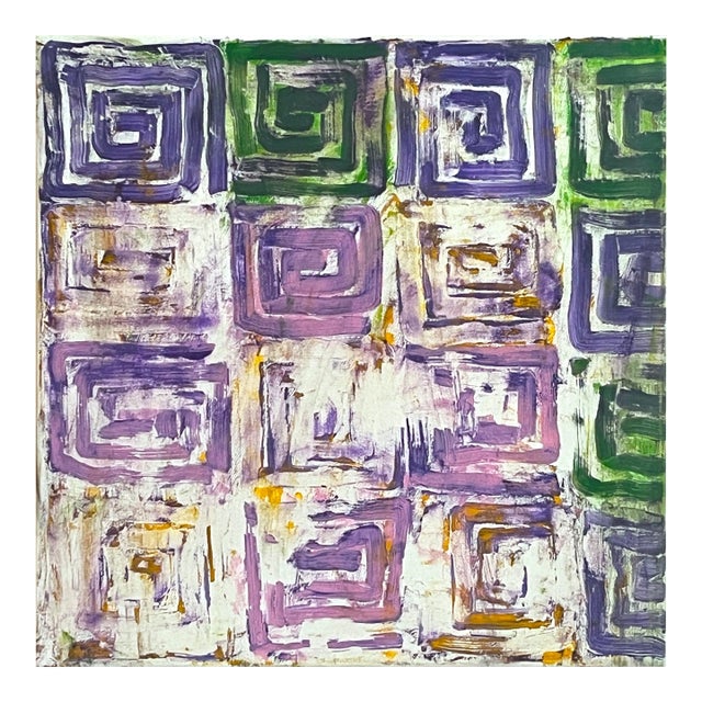 Contemporary Abstract Oil on Canvas "Scrapin' by 1" by Dana Gordon For Sale
