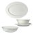 1980s Noritake “Ranier” 3-Piece Bone China Dinnerware Serving Hostess Set For Sale