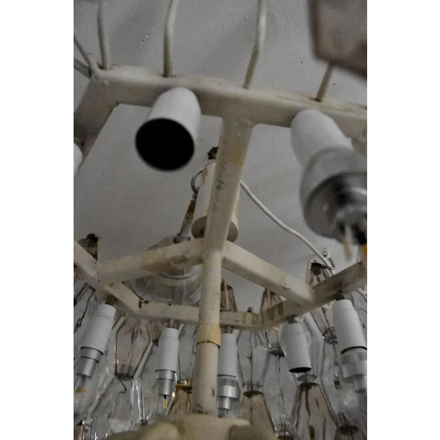 1960s Italian Large Hexagonal Poliedri Ceiling Light by Carlo Scarpa for Venini For Sale - Image 5 of 13