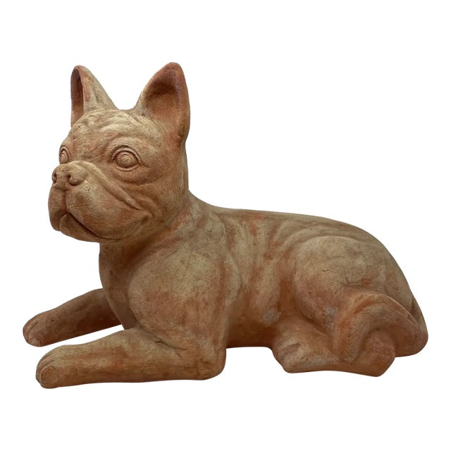 Late 19th Century Terracotta Bulldog For Sale