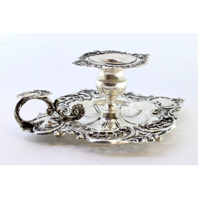 Silver Paddle with Reliefs and Monogram Card For Sale - Image 5 of 9