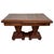 Wood Square Extendable Art Deco Dining Table With Two-Burl Walnut Pedestals For Sale - Image 7 of 11