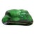 Chunky 60's Blenko Style Green Glass Catchall Ashtray For Sale