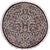 Boho Chic Botanical 1990's Pak-Persian Black/Grey Wool Round Rug- 6'0'' X 6'1'' For Sale - Image 9 of 9