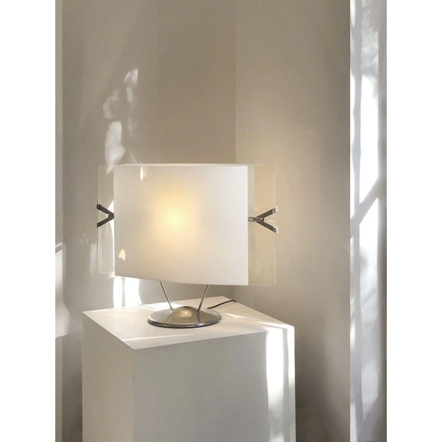 Large Glass and Cast Iron Table Lamp from Fontana Arte, 1990s For Sale - Image 18 of 18