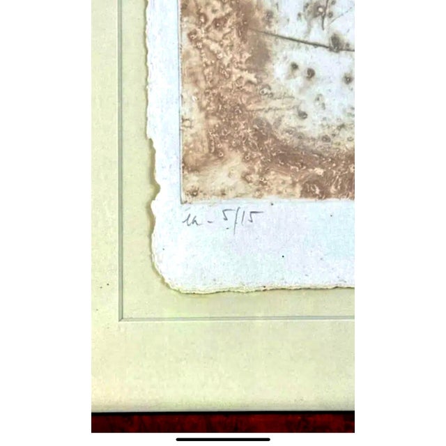 James Coignard, French Pop Art Modernist Textured Carborundum Etching Abstract James Coignard, c. 20th century For Sale - Image 9 of 10