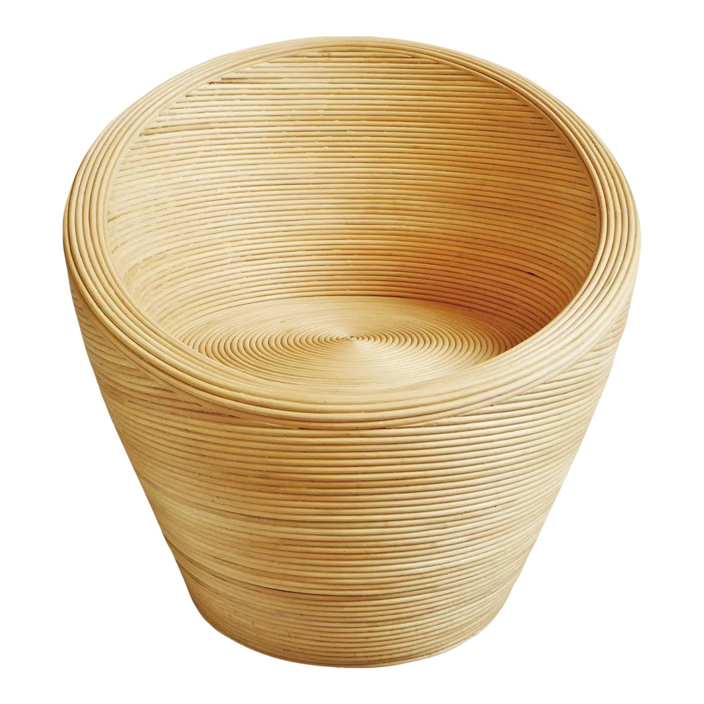 Treza Natural Rattan Stick Chair | Chairish