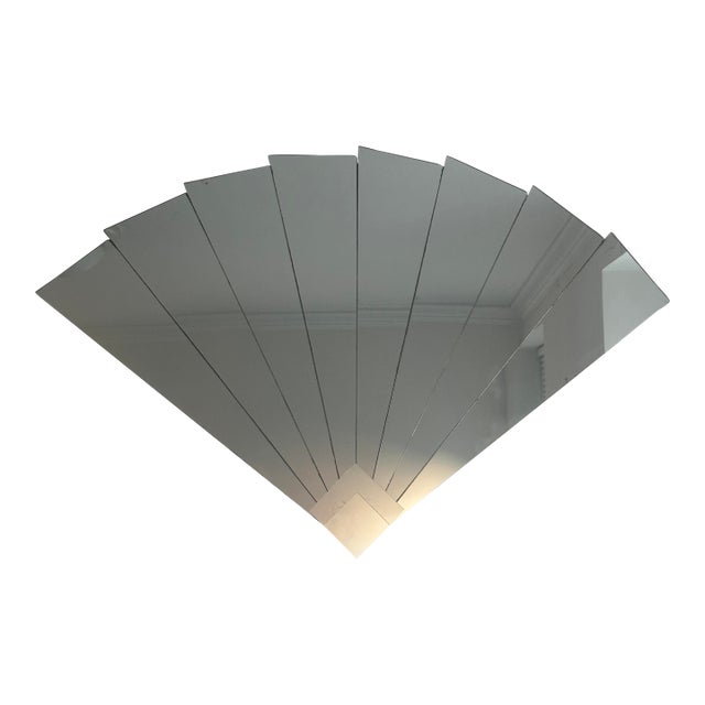 1980s Deco Revival Fan Mirror For Sale