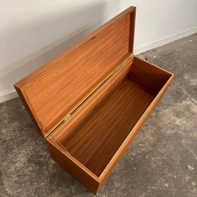 Mid 20th Century Modern Riis Antonsen Danish Teak Chest Trunk For Sale In Cleveland - Image 6 of 12