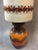 Modern German Orange Ceramic Fat Lava Table Lamp, 1960s For Sale - Image 3 of 10