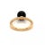 Late 20th Century 25953 - Tiffany & Co. HardWear Onyx Ball 18k Rose Gold Solitaire Ring For Sale - Image 5 of 8
