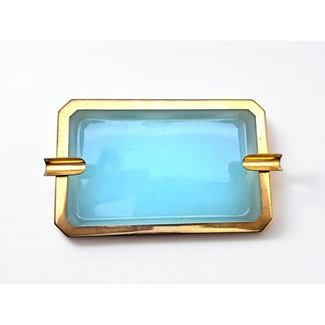 Opal Murano Glass Ashtray from Manifattura di Murano, 1970s For Sale - Image 6 of 11