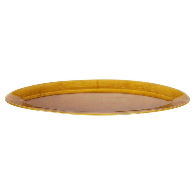 Brown Oval Ceramic Dish, France, 1970s For Sale - Image 14 of 14