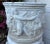 White Antique Round White Cement Relief Cherub Planter For Sale - Image 8 of 12