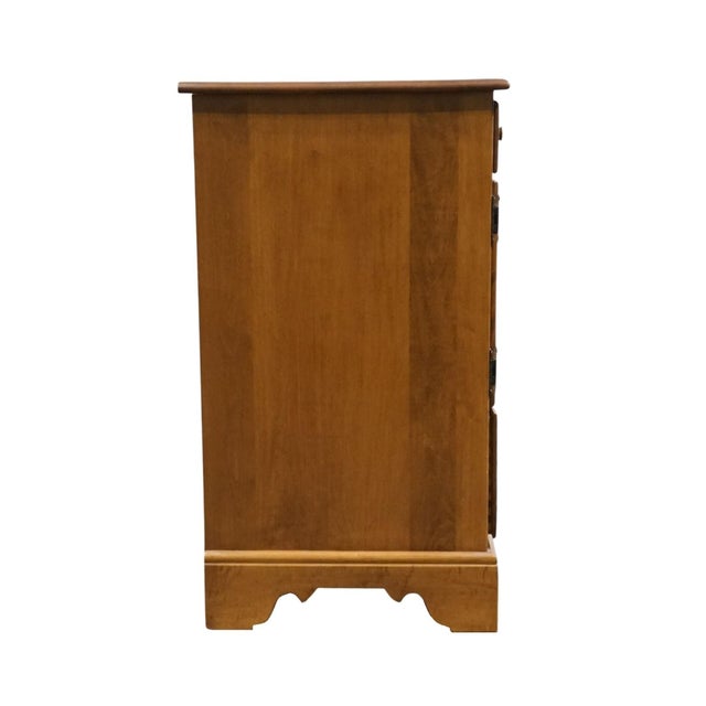 Ethan Allen Heirloom Nutmeg Maple Colonial Early American 62" Triple Door Dresser 10-5013 For Sale - Image 13 of 14