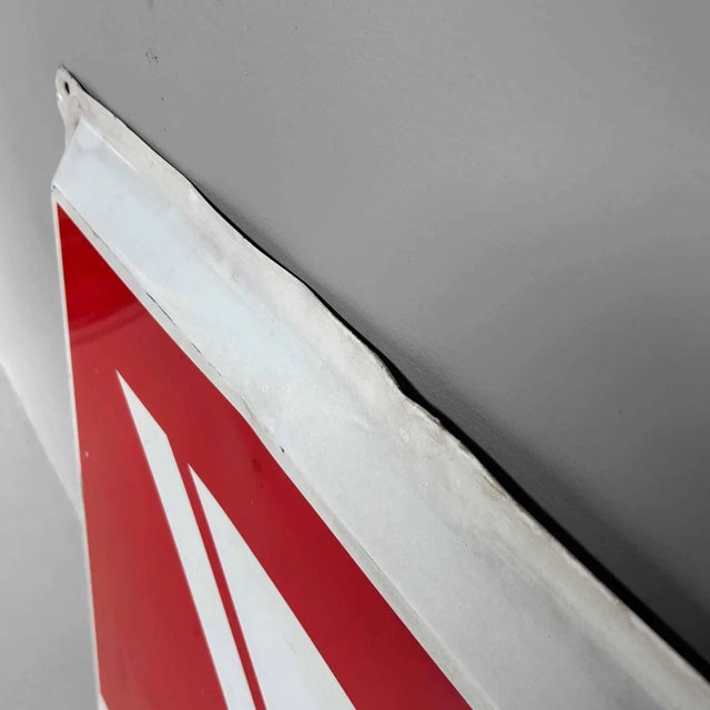 Red Large Metal Daihatsu Sign, Japan, 1980s For Sale - Image 8 of 10