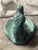 Van Briggle Pottery Vintage Ming Blue Native American Indian Girl Grinding Corn Maize For Sale - Image 6 of 12