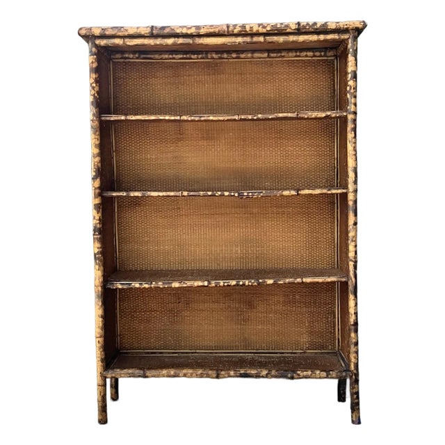 Vintage Tortoise Bamboo Etagere For Sale