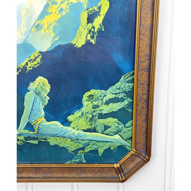 Antique 1920s Art Deco Wild Geese by Maxfield Parrish Framed Lithograph – 15×18 For Sale - Image 10 of 13