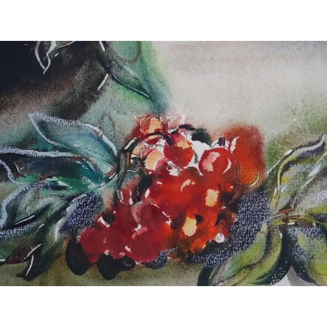 1980s Dzidra Bauma, Mountain Ash, 1989, Watercolor on Paper For Sale - Image 5 of 7