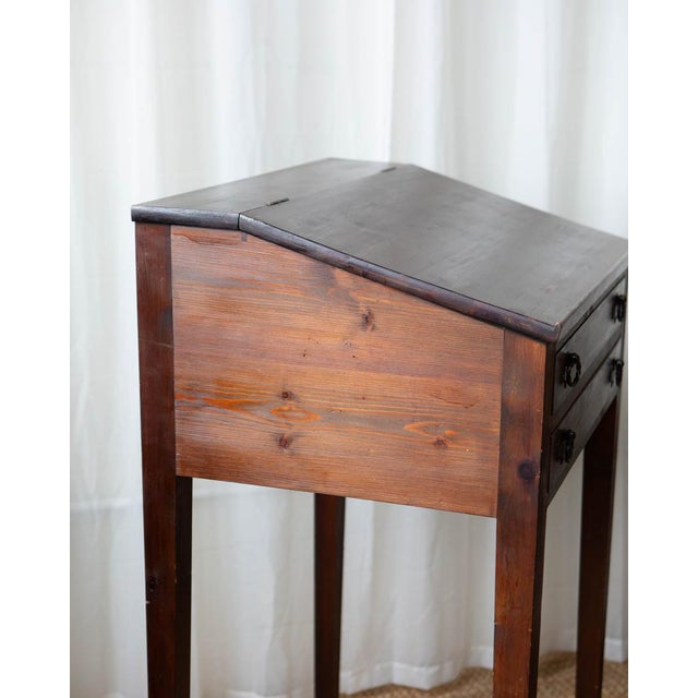 Mid 20th Century Scandinavian Pine Standing Desk For Sale - Image 10 of 18