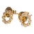 Rocks With Soul Bezel Set Diamond Circle Studs - 2 Pieces For Sale