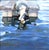 Merc Power by Sheri Farabaugh | Oil on Hardboard Painting of a boat docked on water. For Sale
