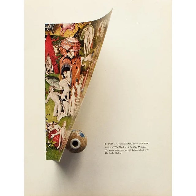 1955 After Bosch "Portion of the Garden of Earthly Delights", Vintage Full-Color Print For Sale - Image 4 of 8