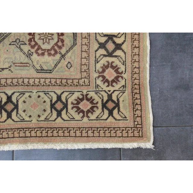 1960s Small Vintage Tribal Carpet For Sale - Image 6 of 11