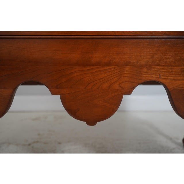 Stickley Queen Anne Cherry Flat Top Highboy For Sale - Image 15 of 18