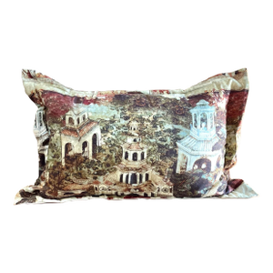 Large Rectangular Thick Chinoiserie Custom Pillow - Two in Stock, Price for One
