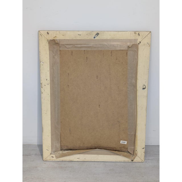 Wood Ornate Gold Wooden Picture Frame, 1965 For Sale - Image 7 of 10