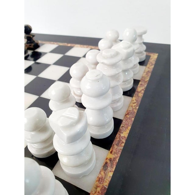 Mid-Century Modern Italian Marble Chess Board, 1980s For Sale - Image 10 of 11