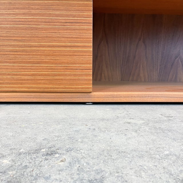Vintage Lowboard in Walnut and Zebrano, 1960s For Sale - Image 12 of 14