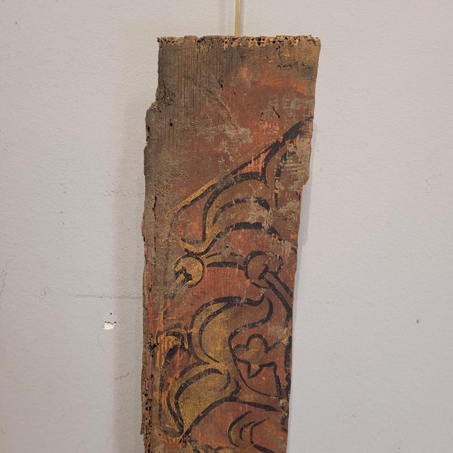 Fragments of Coffered Ceiling or Wainscoting in Polychrome Wood, Gothic-Mudejar, Spain, 18th Century, Set of 3 For Sale - Image 14 of 18