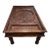 Vintage Indian Hand-Carved Door Coffee Table With Iron Hardware and Brass Studs For Sale