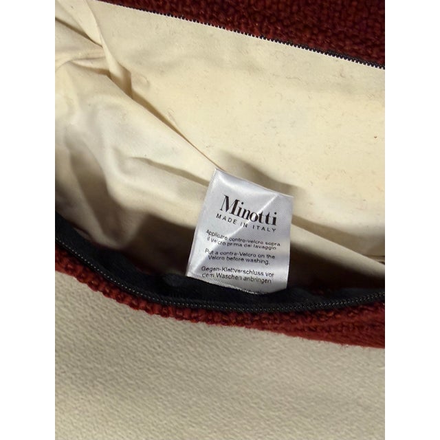 Minotti Italian Red Decor Pillow For Sale - Image 11 of 11