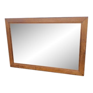 Arts and Crafts Oak Large Mirror. For Sale
