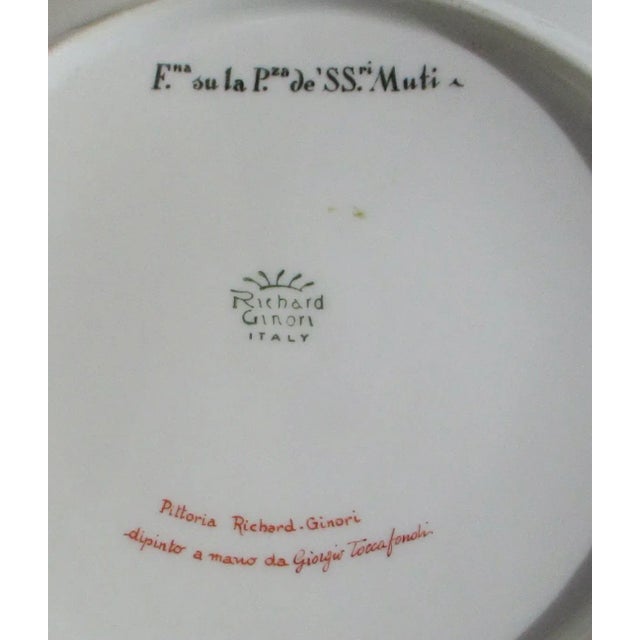 Vintage Richard Ginori Fountains of Rome Limited Production Plates- Set of 4 For Sale - Image 9 of 13