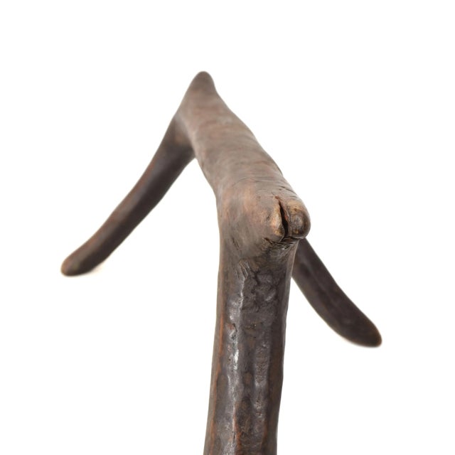 Early 20th Century Early 20th Century Dinka Wood Headrest Central Africa For Sale - Image 5 of 6