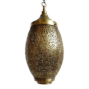 Vintage Brass Work Obelisk Spot Pendant Light