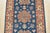 Kazak Runner 2’7” X 7’8” Blue Wool Tribal Hand-Knotted Oriental Rug For Sale In Philadelphia - Image 6 of 14