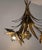 Vintage French Brass Chandelier from Maison Jansen, 1970s For Sale - Image 9 of 11