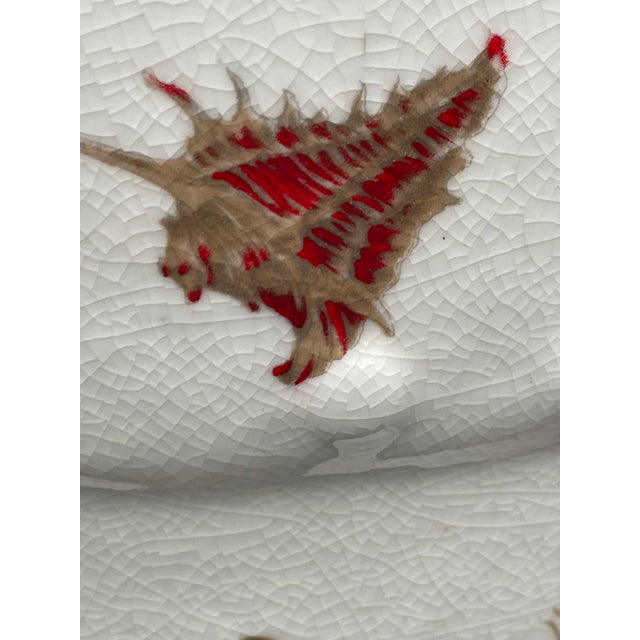 Ceramic 1970s Vintage Garden Seat with Shell Motif For Sale - Image 7 of 13